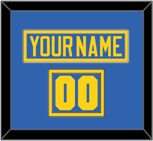 Sweden Men’s Hockey Nameplate & Number (Shoulder) - 2006 Olympics Road Blue - Signature Tier 2