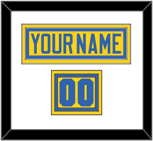 Sweden Men’s Hockey Nameplate & Number (Shoulder) - 2006 Olympics Home Gold - Premier Tier 1
