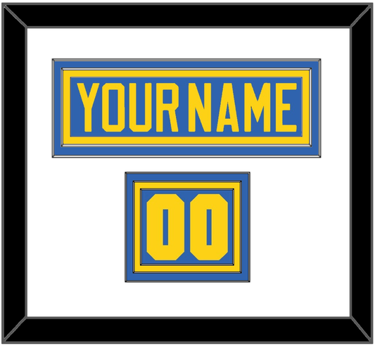 Sweden Men’s Hockey Nameplate & Number (Shoulder) - 2006 Olympics Road Blue - Premier Tier 1