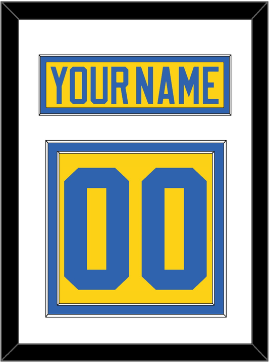 Sweden Men's Hockey Nameplate & Number (Back) - 2006 Olympics Home Gold - Signature Tier 1