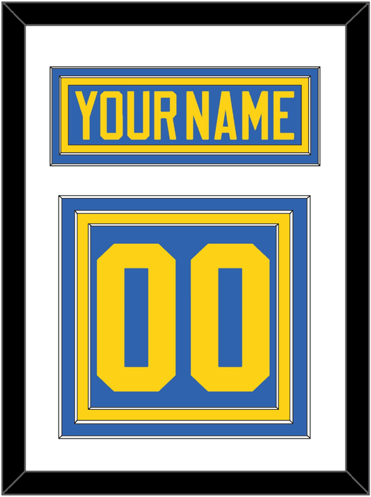 Sweden Men's Hockey Nameplate & Number (Back) - 2006 Olympics Road Blue - Premier Tier 1
