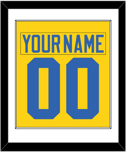 Sweden Men's Hockey Nameplate & Number (Back) Combined - 2006 Olympics Home Gold - Essential Tier 1