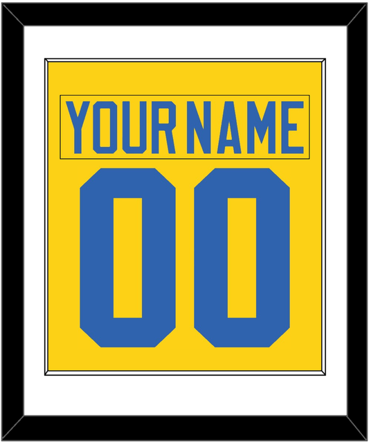 Sweden Men's Hockey Nameplate & Number (Back) Combined - 2006 Olympics Home Gold - Essential Tier 1