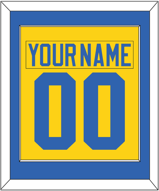 Sweden Men's Hockey Nameplate & Number (Back) Combined - 2006 Olympics Home Gold - Essential Tier 2