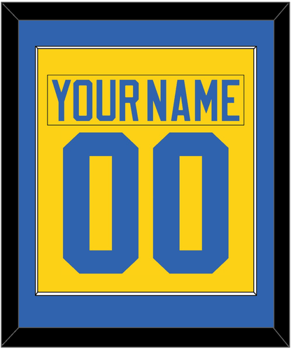 Sweden Men's Hockey Nameplate & Number (Back) Combined - 2006 Olympics Home Gold - Essential Tier 2
