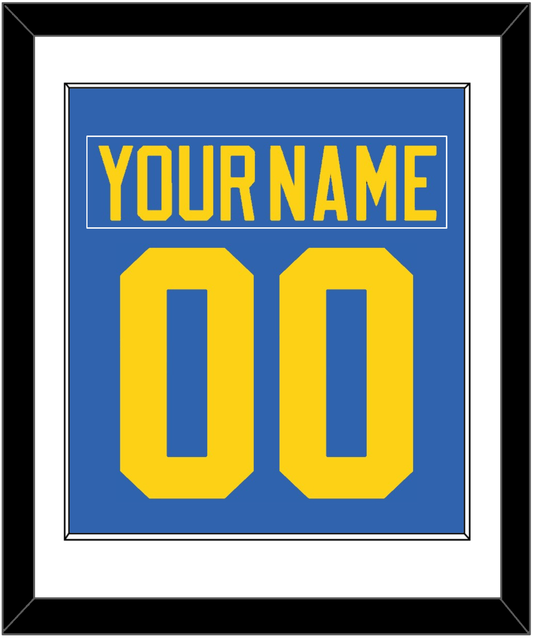 Sweden Men's Hockey Nameplate & Number (Back) Combined - 2006 Olympics Road Blue - Essential Tier 1
