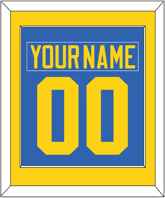 Sweden Men's Hockey Nameplate & Number (Back) Combined - 2006 Olympics Road Blue - Essential Tier 2