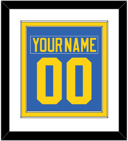 Sweden Men's Hockey Nameplate & Number (Back) Combined - 2006 Olympics Road Blue - Signature Tier 1