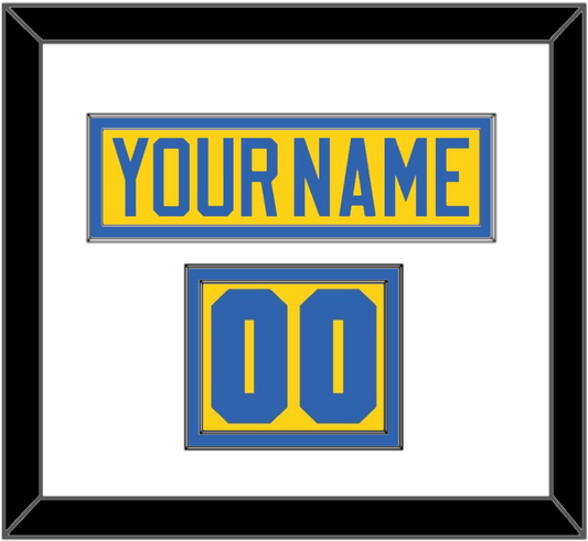 Sweden Men’s Hockey Nameplate & Number (Shoulder) - 2006 Olympics Home Gold - Signature Tier 1
