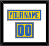 Sweden Men’s Hockey Nameplate & Number (Shoulder) - 2006 Olympics Home Gold - Double Mat 1