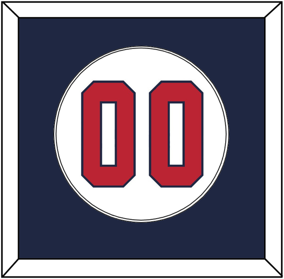 United States Baseball Number - 2020/2021 Olympics Home White - Single Mat 1