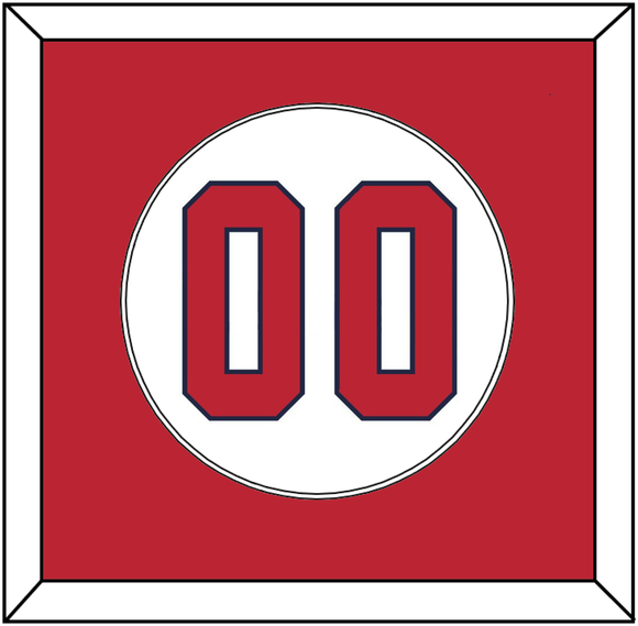 United States Baseball Number - 2020/2021 Olympics Home White - Single Mat 2