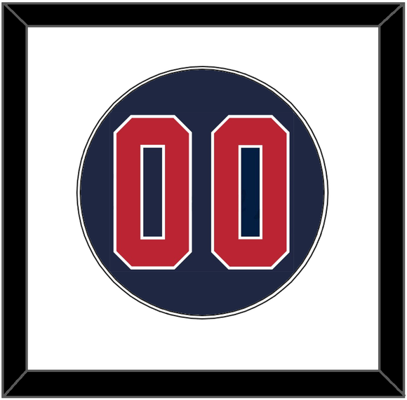 United States Baseball Number - 2020/2021 Olympics Alternate Blue - Single Mat 1