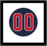 United States Baseball Number - 2020/2021 Olympics Alternate Blue - Single Mat 1