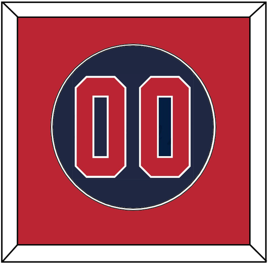 United States Baseball Number - 2020/2021 Olympics Alternate Blue - Essential Tier 2