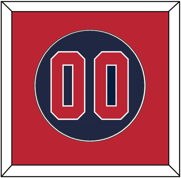 United States Baseball Number - 2020/2021 Olympics Alternate Blue - Single Mat 2