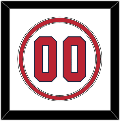 United States Baseball Number - 2020/2021 Olympics Home White - Signature Tier 2