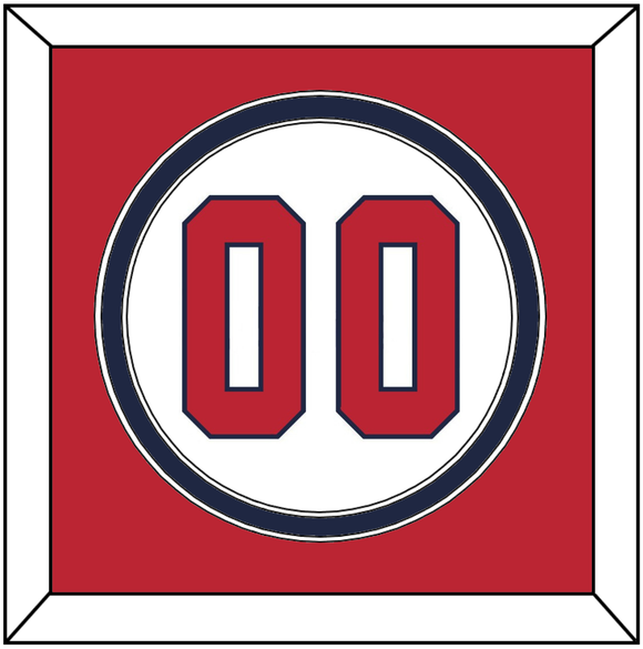 United States Baseball Number - 2020/2021 Olympics Home White - Double Mat 4