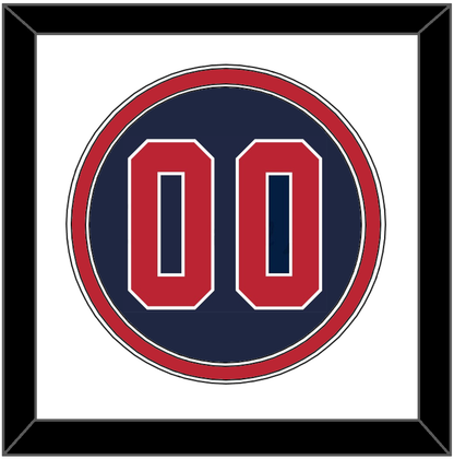 United States Baseball Number - 2020/2021 Olympics Alternate Blue - Signature Tier 1