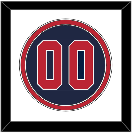 United States Baseball Number - 2020/2021 Olympics Alternate Blue - Signature Tier 1