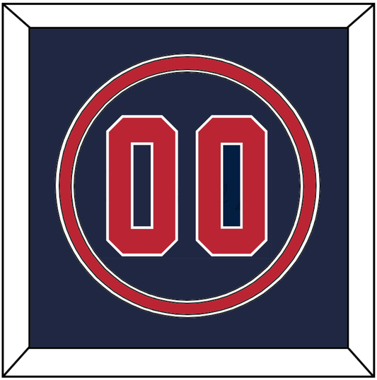 United States Baseball Number - 2020/2021 Olympics Alternate Blue - Signature Tier 2