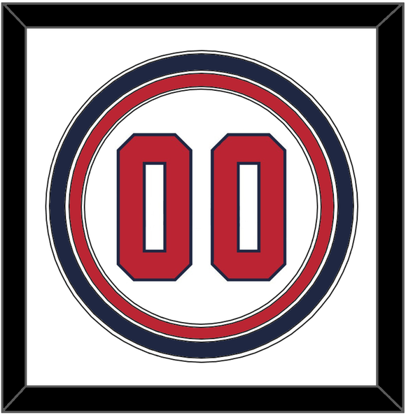 United States Baseball Number - 2020/2021 Olympics Home White - Triple Mat 1