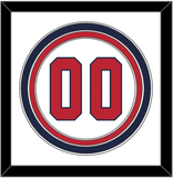 United States Baseball Number - 2020/2021 Olympics Home White - Triple Mat 1