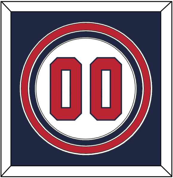 United States Baseball Number - 2020/2021 Olympics Home White - Triple Mat 2