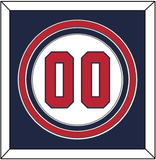 United States Baseball Number - 2020/2021 Olympics Home White - Triple Mat 2