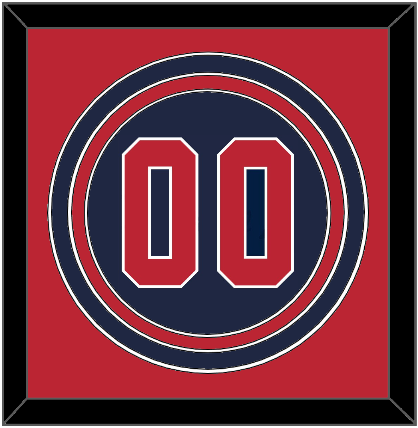 United States Baseball Number - 2020/2021 Olympics Alternate Blue - Premier Tier 3