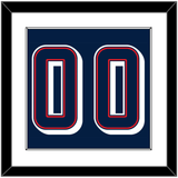 United States Men’s Basketball Number - 2024 Olympics Road Blue - Single Mat 1