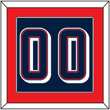 United States Men’s Basketball Number - 2024 Olympics Road Blue - Single Mat 2