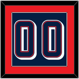 United States Men’s Basketball Number - 2024 Olympics Road Blue - Single Mat 2