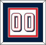 United States Men’s Basketball Number - 2024 Olympics Home White - Double Mat 3