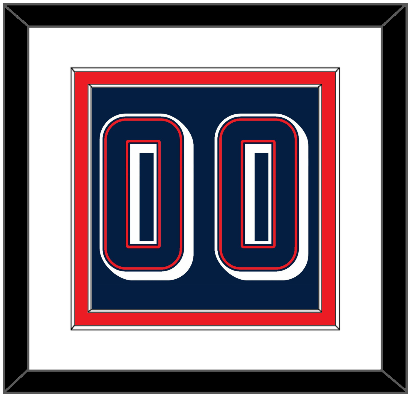 United States Men’s Basketball Number - 2024 Olympics Road Blue - Signature Tier 1