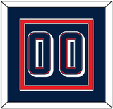 United States Men’s Basketball Number - 2024 Olympics Road Blue - Double Mat 2