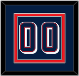 United States Men’s Basketball Number - 2024 Olympics Road Blue - Double Mat 2