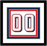 United States Men’s Basketball Number - 2024 Olympics Home White - Triple Mat 1