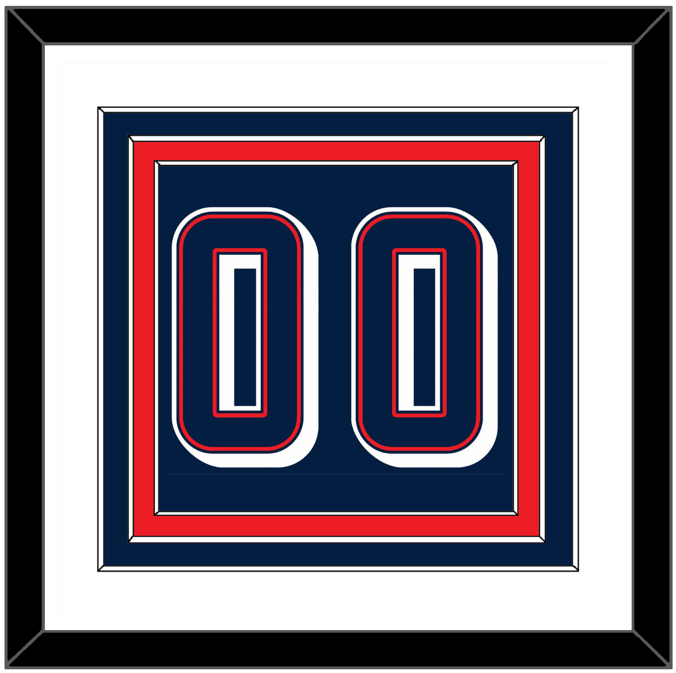 United States Men’s Basketball Number - 2024 Olympics Road Blue - Premier Tier 1