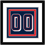 United States Men’s Basketball Number - 2024 Olympics Road Blue - Triple Mat 1