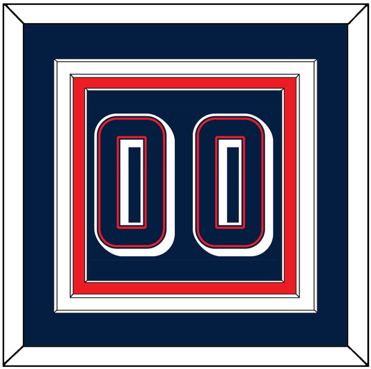 United States Men’s Basketball Number - 2024 Olympics Road Blue - Premier Tier 2