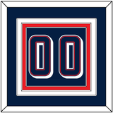 United States Men’s Basketball Number - 2024 Olympics Road Blue - Triple Mat 2