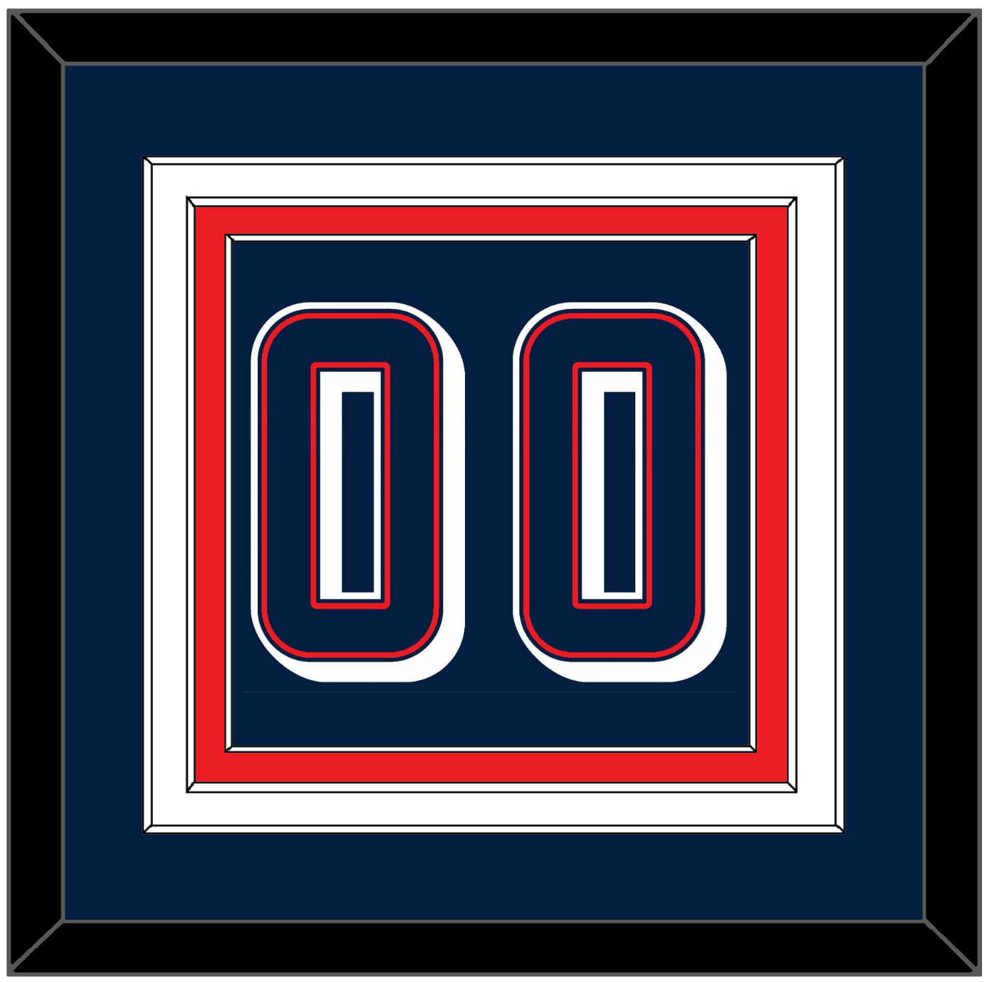 United States Men’s Basketball Number - 2024 Olympics Road Blue - Premier Tier 2