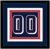 United States Men’s Basketball Number - 2024 Olympics Road Blue - Triple Mat 2