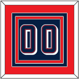 United States Men’s Basketball Number - 2024 Olympics Road Blue - Triple Mat 3