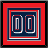 United States Men’s Basketball Number - 2024 Olympics Road Blue - Triple Mat 3