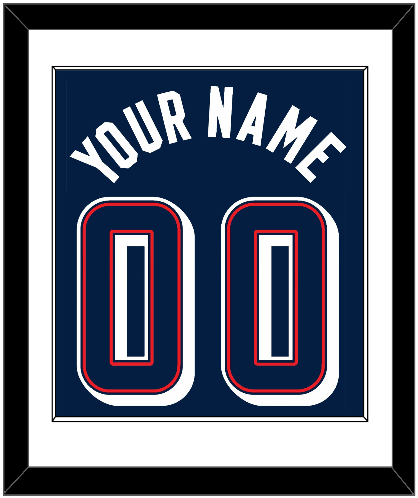 United States Men's Basketball Name & Number (Back) Combined - 2024 Olympics Road Blue - Essential Tier 1