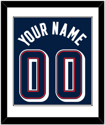 United States Men's Basketball Name & Number (Back) Combined - 2024 Olympics Road Blue - Essential Tier 1