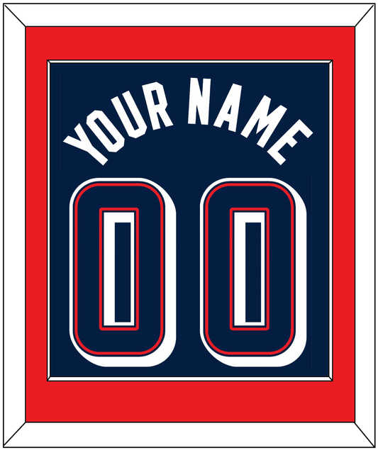 United States Men's Basketball Name & Number (Back) Combined - 2024 Olympics Road Blue - Essential Tier 2