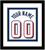 United States Men's Basketball Name & Number (Back) Combined - 2024 Olympics Home White - Double Mat 2
